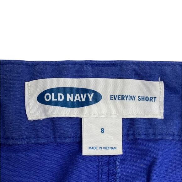 Old Navy Every Day Blue Cotton Blend Shorts Size 8 - Picture 3 of 11